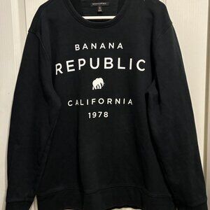 Banana Republic: Extra Large, Men's Black Sweatshirt